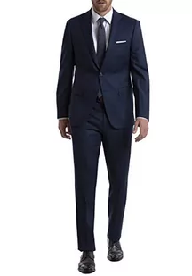 Calvin Klein Męskie spodnie slim fit, Niebieski/węgiel drzewny Birdseye, 46 - Spodenki męskie - miniaturka - grafika 1