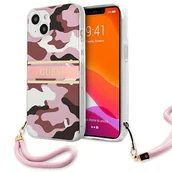 Szkła hartowane na telefon - Guess GUHCP13MKCABPI iPhone 13 / 14 / 156.1" różowy/pink hardcase Camo Strap Collection - miniaturka - grafika 1