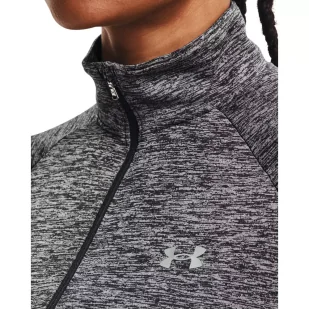 Koszulka damska Under Armour NEW TECH 1/2 ZIP - TWIST - Koszulki sportowe damskie - miniaturka - grafika 4
