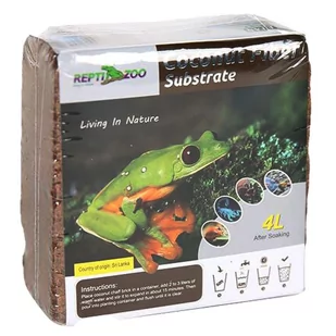 REPTI-ZOO PODŁOŻE Z WŁÓKIEN KOKOSA 4L - Dekoracje do terrarium - miniaturka - grafika 1