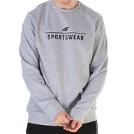 Bluzy sportowe męskie - Bluza 4F H4Z22BLM35027M - szara - miniaturka - grafika 1