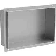 Półki łazienkowe - Mexen X-Wall-NR półka wnękowa bez kołnierza 30 x 20 cm, inox - miniaturka - grafika 1