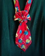 Apaszki i szaliki damskie - Naszyjnik Moc kolorów, jedwab - miniaturka - grafika 1