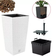 Donice - Doniczka DRTS400 + wkład, nawadniacz, keramzyt 3l Zestaw - miniaturka - grafika 1