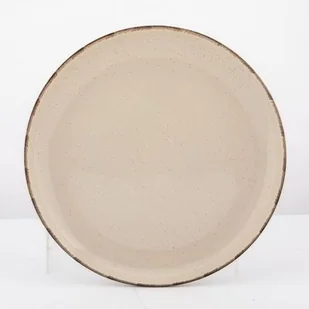 Talerz porcelanowy Reactive Ivory nakrapiany deserowy 20 cm beżowy - Talerze - miniaturka - grafika 1
