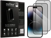 Szkła hartowane na telefon - 2 Szt. | moVear 3D Pro Privacy - Prywatyzujące Szkło Hartowane Do Apple Iphone 14 Pro (6.1") Na Cały Ekran | Antyspy, Fullglue, 9H - miniaturka - grafika 1