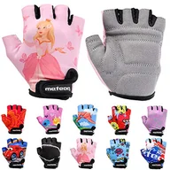 Rękawiczki - Dziecięce rękawiczki rowerowe Meteor Unisex Bike - Gel Rękawiczki BMX, PRINCESS, Gr.-Jr XS/szerokość dłoni- 6-6,5cm - miniaturka - grafika 1
