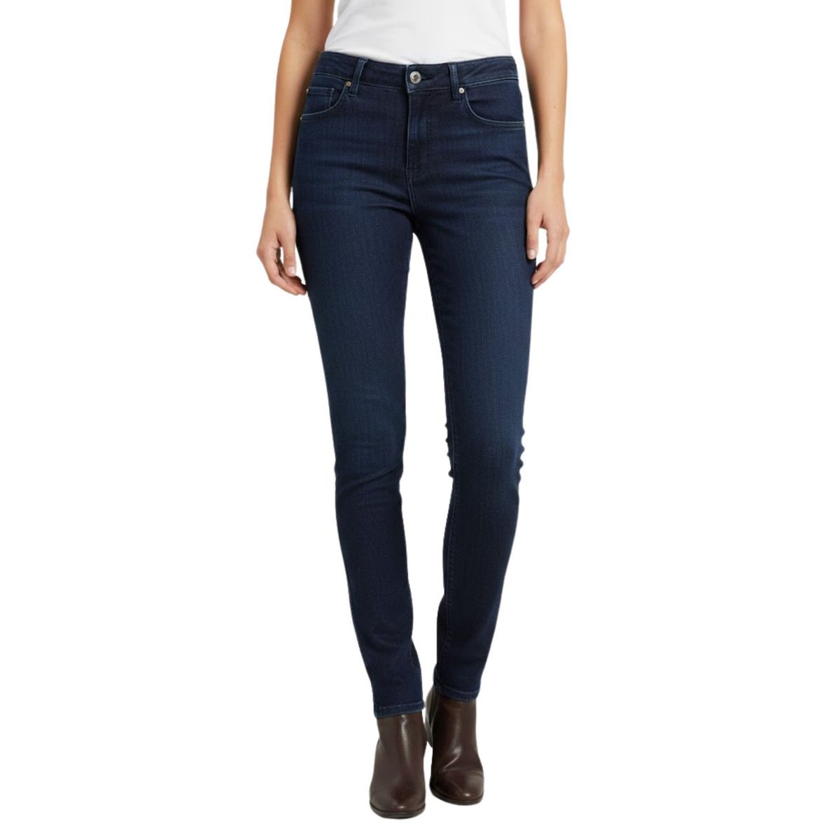 Spodnie damskie Lee Cooper Skinny jeansowe rurki klasyczne granatowe-W26