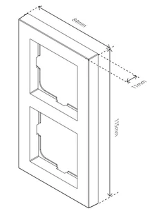 Podwójna ramka Heatit HC2 (biała) - Systemy inteligentnych domów - miniaturka - grafika 9