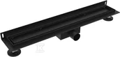 Odpływy liniowe - Odpływ przyścienny WALL 70 Black 2w1 - miniaturka - grafika 1