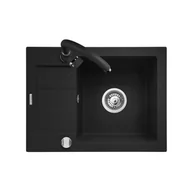 Zlewozmywaki - Zlewozmywak granitowy z baterią Senar2 Pyramis - miniaturka - grafika 1