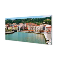 Tablice i flipcharty - Panel ścienny Hiszpania Miasto góry rzeka 120x60 - miniaturka - grafika 1