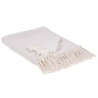 Koce - Koc bawełniany 125 x 150 cm beżowy YARSA - miniaturka - grafika 1