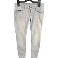 Spodnie męskie - Calvin Klein Męskie Wygodne Jeansowe Stylowe Szare Rozmiar 27/30 - miniaturka - grafika 1