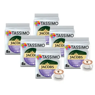 ZESTAW - Kapsułki Tassimo Jacobs Cappuccino Choco 6x8 szt. - Kawa w kapsułkach i saszetkach - miniaturka - grafika 1