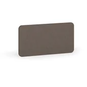 Inne meble biurowe - Parawan akustyczny na stół, tekstylny, 80 x 40 cm, brązowy - miniaturka - grafika 1