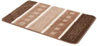 Dywaniki łazienkowe - Brązowy nowoczesny chodnik do łazienki F4-D67 - miniaturka - grafika 1