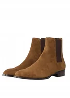 Botki męskie - ALDO BRĄZOWE ZAMSZOWE TRZEWIKI MĘSKIE ELEGANCKIE 45 T7D - miniaturka - grafika 1