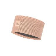 Czapki i chusty sportowe damskie - Opaska sportowa Buff Crossknit Headband Solid Pale Pink - miniaturka - grafika 1
