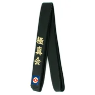 Kimona, stroje i obuwie - Pas Do Kyokushin Karate Czarny haft naszywka 320 - miniaturka - grafika 1