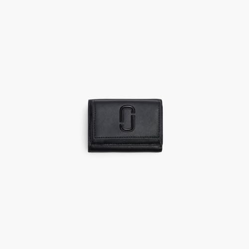 MARC JACOBS The Mini Trifold Wallet, portfel damski, jeden rozmiar, czarne, Taglia Unica