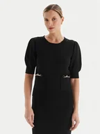 Swetry damskie - Fracomina Sweter FR25WT7019K55601 Czarny Slim Fit - miniaturka - grafika 1