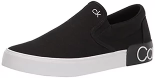 Calvin Klein Ryor Trampki męskie, Czarne płótno 962, 42 EU - Trampki męskie - miniaturka - grafika 1