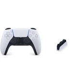 Akcesoria do Playstation - Sony PlayStation 5 Dualsense PAD Kontroler Bezprzewodowy + Stacja ładowania - miniaturka - grafika 1