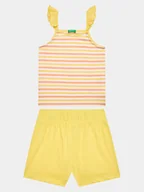 Koszulki i topy damskie - United Colors Of Benetton Komplet top i spodenki 3NVVGK009 Kolorowy Regular Fit - miniaturka - grafika 1