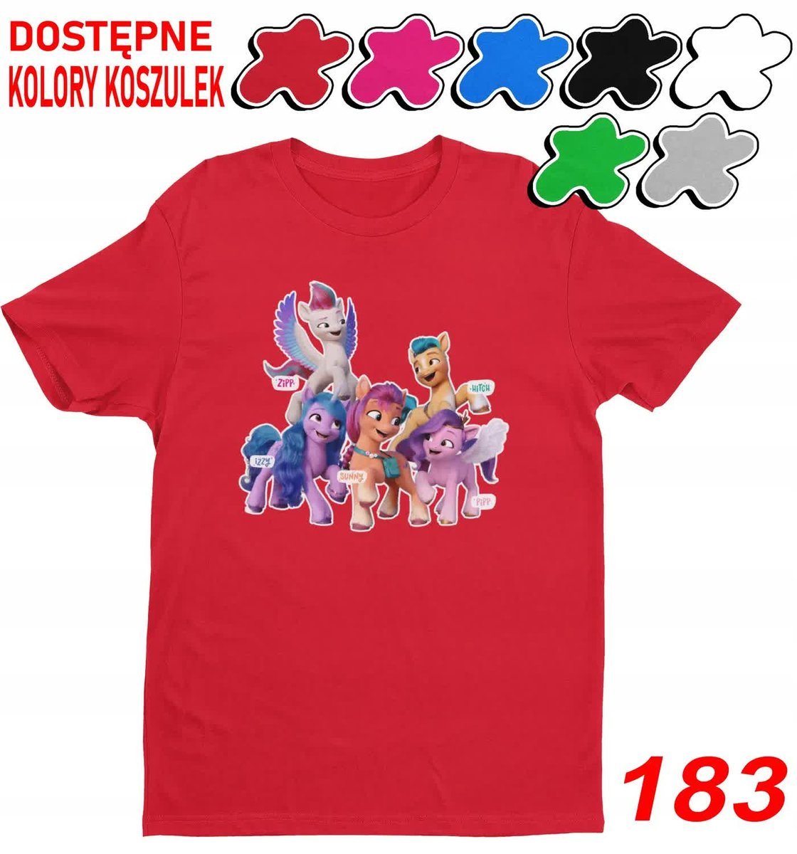 Dziecięca Koszulka T-Shirt Z Nadrukiem Duży Wybór My Little Pony -M 134-140