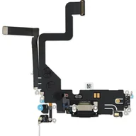 Części serwisowe do telefonów - Złącze gniazdo ładowania dock iPhone 14 Pro ORG czarne - miniaturka - grafika 1