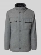 Płaszcze męskie - Płaszcz wełniany o kroju regular fit z mieszanki wełny z odpinanym kołnierzem wewnętrznym - miniaturka - grafika 1