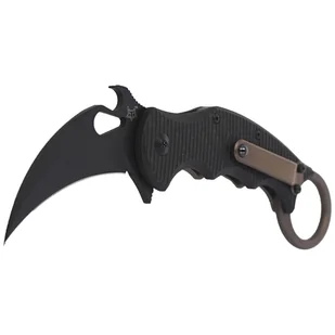 Nóż składany FOX Karambit Titanium Frame Lock / Carbon Fiber, Cerakote Black Elmax (FX-599TiC) - Noże - miniaturka - grafika 2