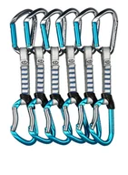 Sprzęt wspinaczkowy - Ekspresy wspinaczkowe Climbing Technology Salto Set NY 12 cm 6-Pack - titanium/electricblue - miniaturka - grafika 1