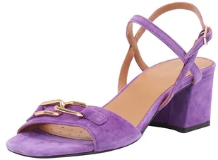 Geox D New ERAKLIA 50 sandały damskie na obcasie, fioletowe, 38,5 EU, purpurowy, 38.5 EU - Sandały damskie - miniaturka - grafika 1