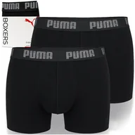 Majtki męskie - PUMA Bokserki Męskie 2 Sztuki Bawełna Black Logo Rozmiar XXL - miniaturka - grafika 1