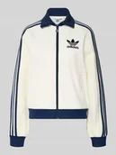 Swetry damskie - Kurtka z dzianiny z zamkiem błyskawicznym - miniaturka - grafika 1