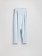 Spodnie damskie - Reserved - Spodnie jogger z zakładkami - jasnoniebieski - miniaturka - grafika 1