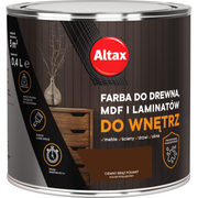 Farby i impregnaty do drewna - Farba do drewna, mdf, laminat 400 ml ciemny brąz ALTAX - miniaturka - grafika 1