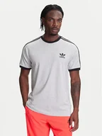 Koszulki męskie - adidas T-Shirt adicolor Classics 3-Stripes JY1369 Szary Slim Fit - miniaturka - grafika 1