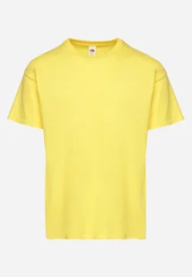 Żółta Bawełniana Koszulka T-shirt w Stylu Basic Malorisa - Koszulki męskie - miniaturka - grafika 1