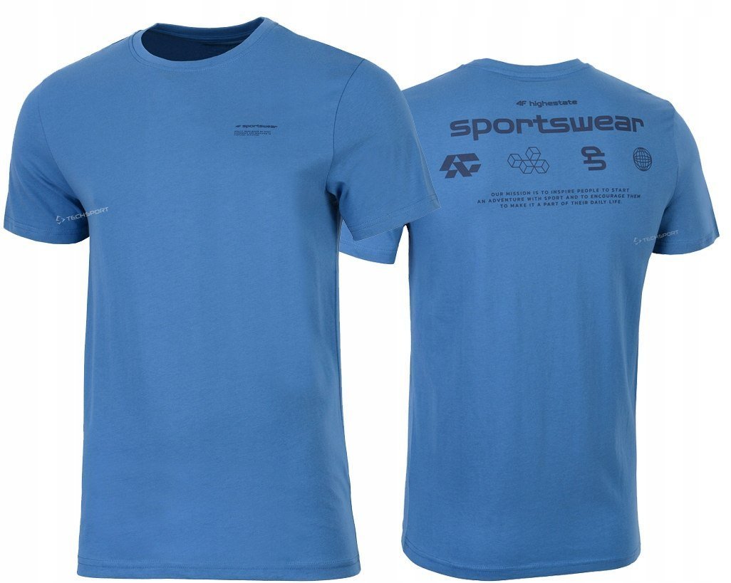 4F MÄSKA KOSZULKA T-SHIRT BAWEĹNA / rozm L