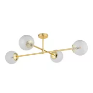 Lampy sufitowe - Cadix lampa sufitowa 4-punktowa złota 4607 - miniaturka - grafika 1