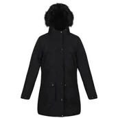 Kurtki i kamizelki sportowe damskie - Płaszcz ocieplany damski Regatta Voltera Parka Rozmiar: L / Kolor: czarny - miniaturka - grafika 1