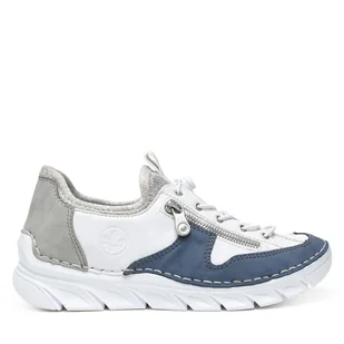 Półbuty Rieker 55064-80 Niebieski - Półbuty damskie - miniaturka - grafika 1