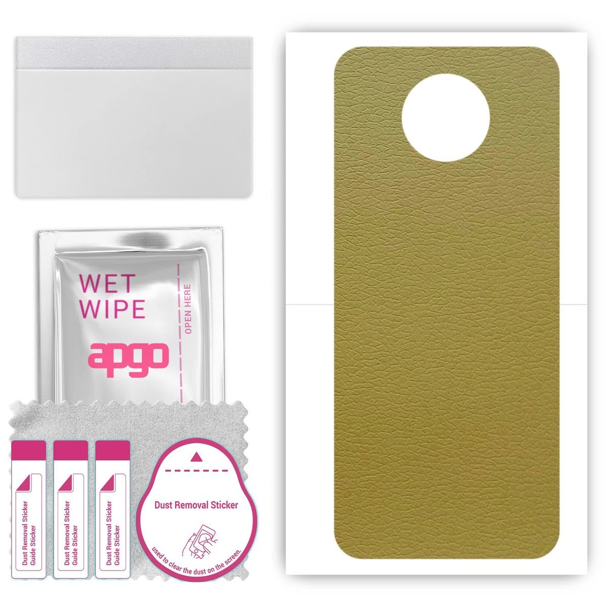 Folia naklejka skórka strukturalna na TYŁ do Nokia G10 - Skóra Oliwkowa - apgo SKINS