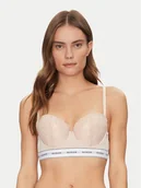 Biustonosze - Guess Biustonosz balkonetka O2BC06 KBBT0 Beżowy - miniaturka - grafika 1