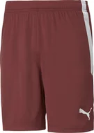 Spodnie sportowe męskie - Spodenki męskie Puma teamLIGA bordowe 704924 09 XL - miniaturka - grafika 1