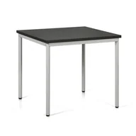 Stoły - B2B Partner Stół do jadalni TRIVIA, jasnoszara konstrukcja, 800x800 mm, wenge 555423 - miniaturka - grafika 1