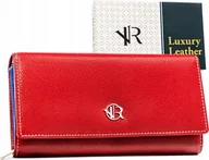 Portfele - Rovicky Skórzany, duży portfel damski na zatrzask - Rovicky NoSize - miniaturka - grafika 1